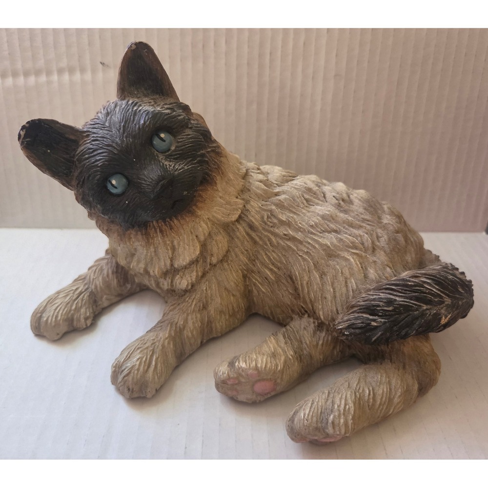 Unbranded Siamese Cat Figurine Small Brown Fair‎ Condition Made in China